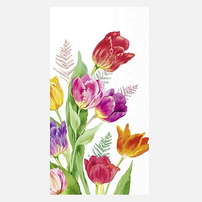 Buffet Napkins, Pack of 16 - Bright Tulips
