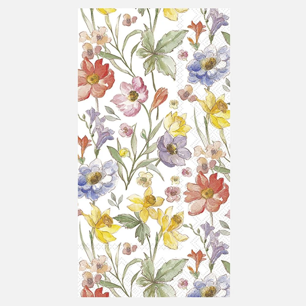 Buffet Napkins, Pack of 16 - Soft Flowers