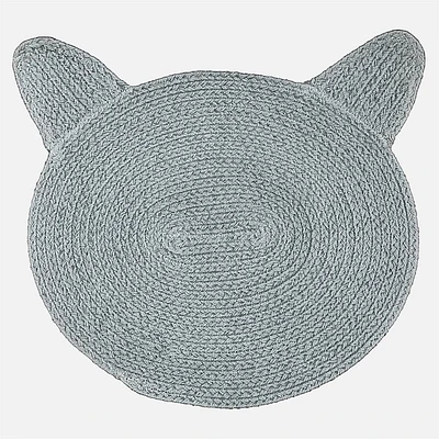 Tapis en forme de chat - Gris pâle