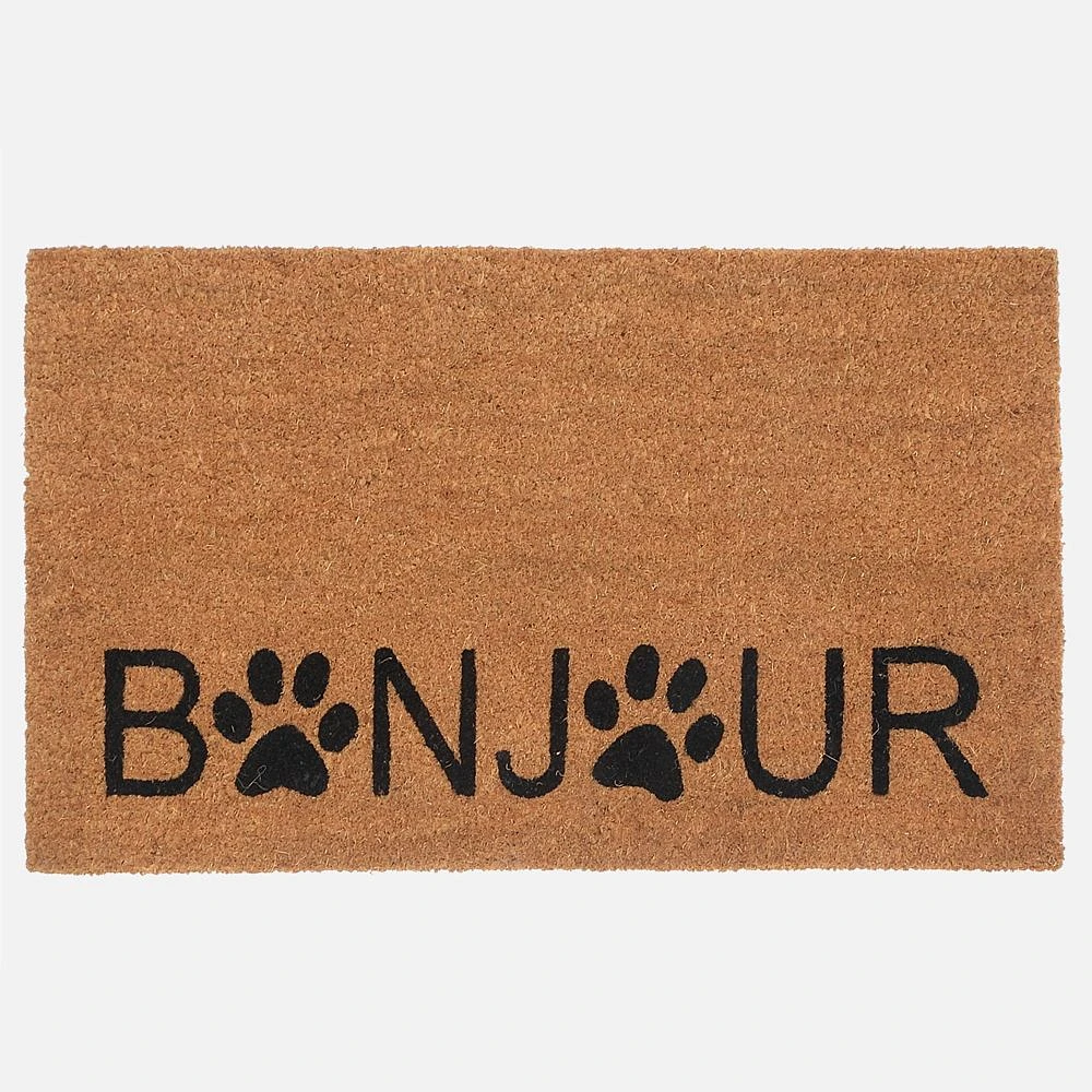 Coir Door Mat - Bonjour Paws