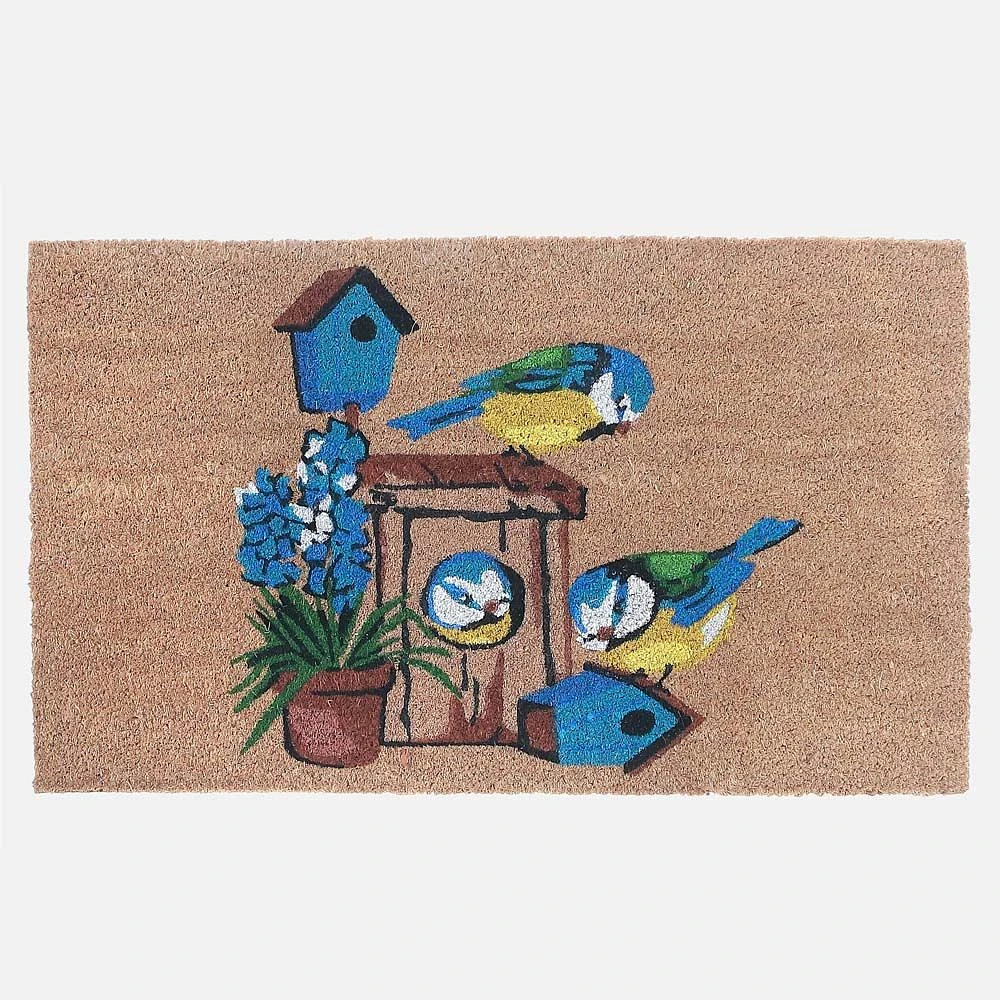 Coir Door Mat - Bird House