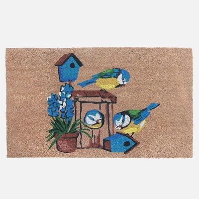 Coir Door Mat - Bird House 