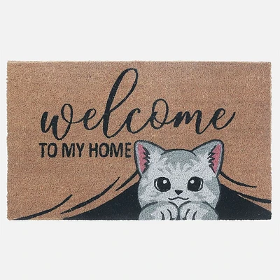 Coir Door Mat - Welcome To My Home 