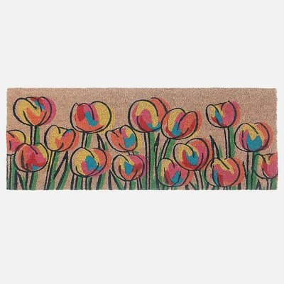 TULIPS  COIR DOOR MAT