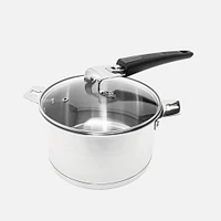 Starfrit The Rock T-Lock Stainless Steel Cookware Set, 12 Pieces