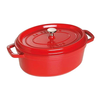 Staub Cherry Oval Cocotte - 3.4 qt