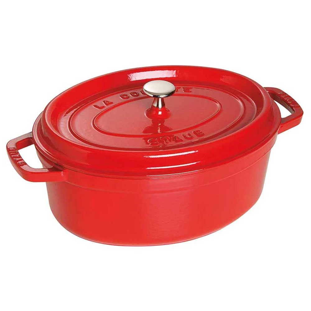 Staub Cherry Oval Cocotte - 4.5 qt
