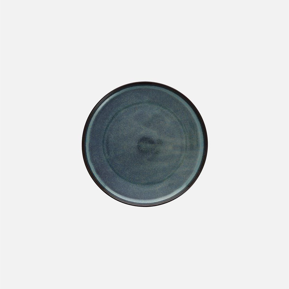 Set of 6 Northern Lights Aurora Blue Plates - 8.3