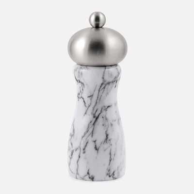 Swissmar Arctic Pepper Mill White Marble 6''