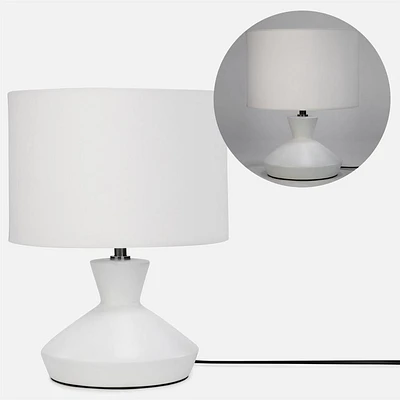 Perfume Shape Base Table Lamp - White
