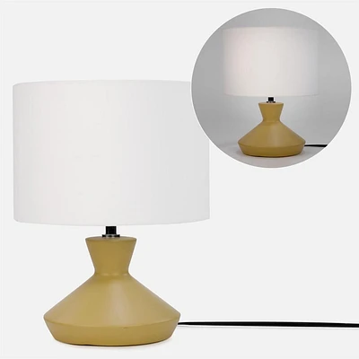 Perfume Shape Base Table Lamp - Yellow