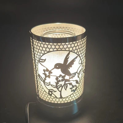 Touch Sensor Bird Table Lamp - Silver