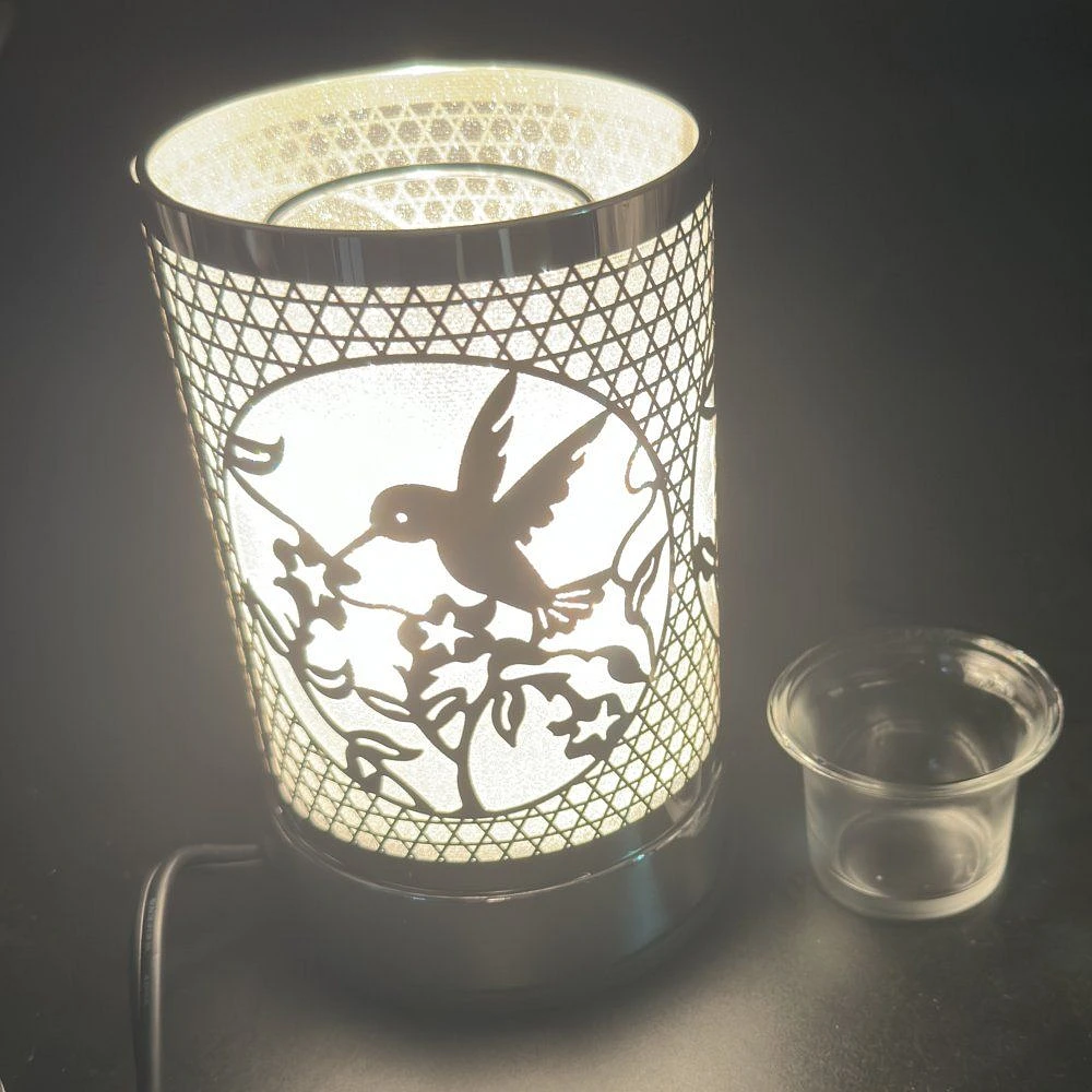 Touch Sensor Bird Table Lamp - Silver