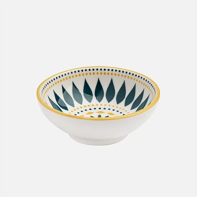 Kiri Petal Dot Daisy Sauce Dish 3" by Torre & Tagus