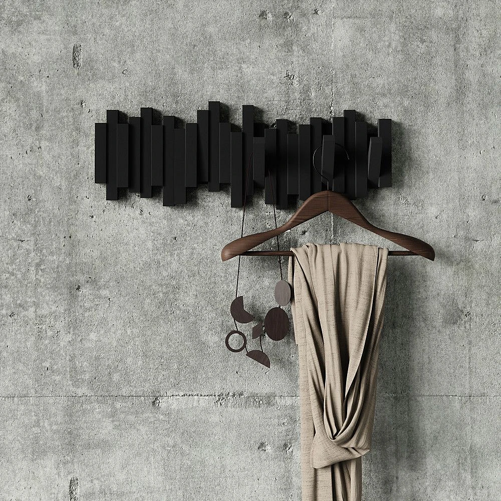 Stick Multi 5 Hook - Black