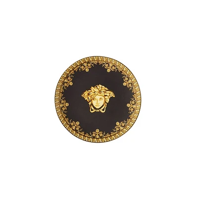 Versace I Love Baroque Black and Gold Plate - 10 cm