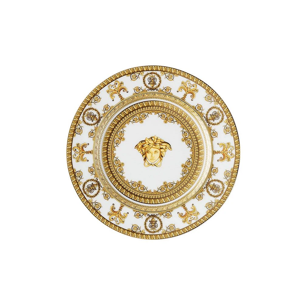 Versace I Love Baroque White and Gold Plate - 18 cm