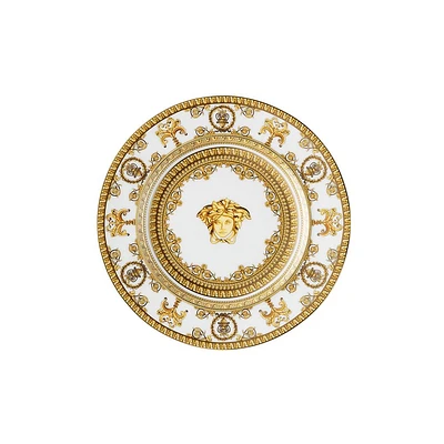 Versace I Love Baroque White and Gold Plate - 18 cm