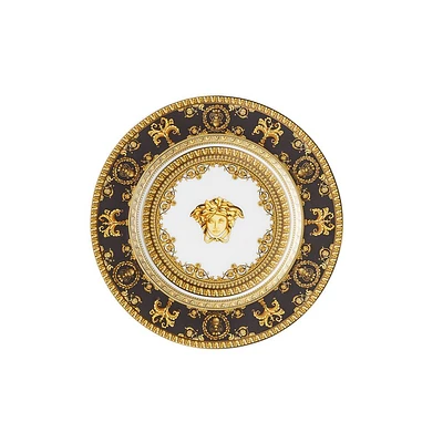 Versace I Love Baroque Black and Gold Plate - 18 cm