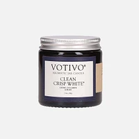 Bougie en pot 2,8 oz « Votivo » - Blanc pur et frais