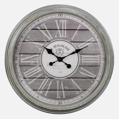 Wall Clock With Roman Numbers - Grey