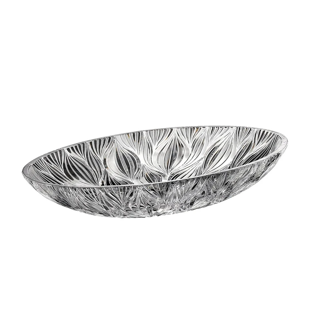 Crystal Bohemia Onion Oval Bowl