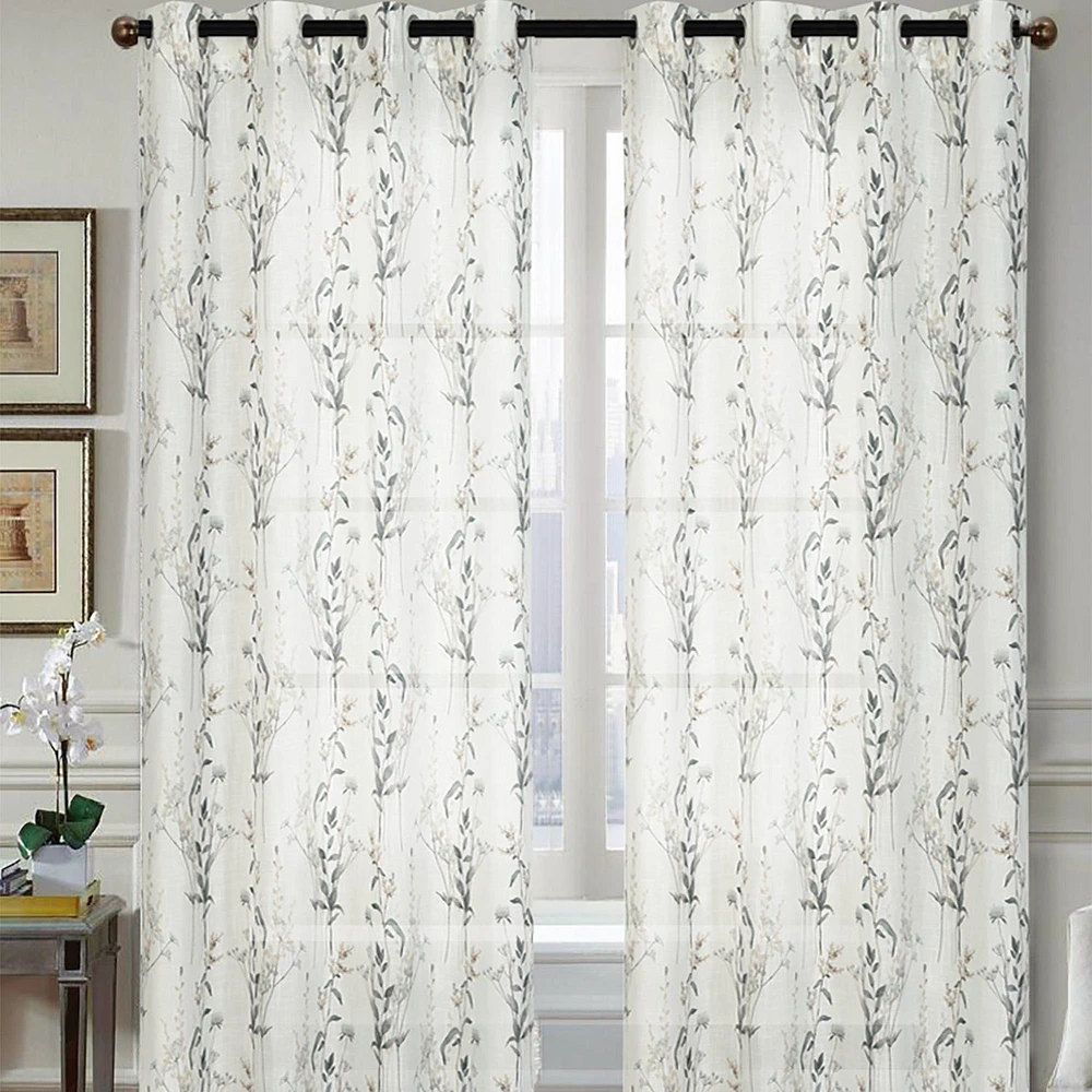 Bermuda Semi-Sheer Grommet Curtain