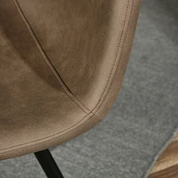 Ensemble de chaises de salle à manger modernes marron