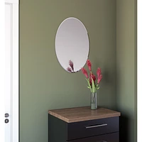 Charles Frameless Oval Wall Mirror