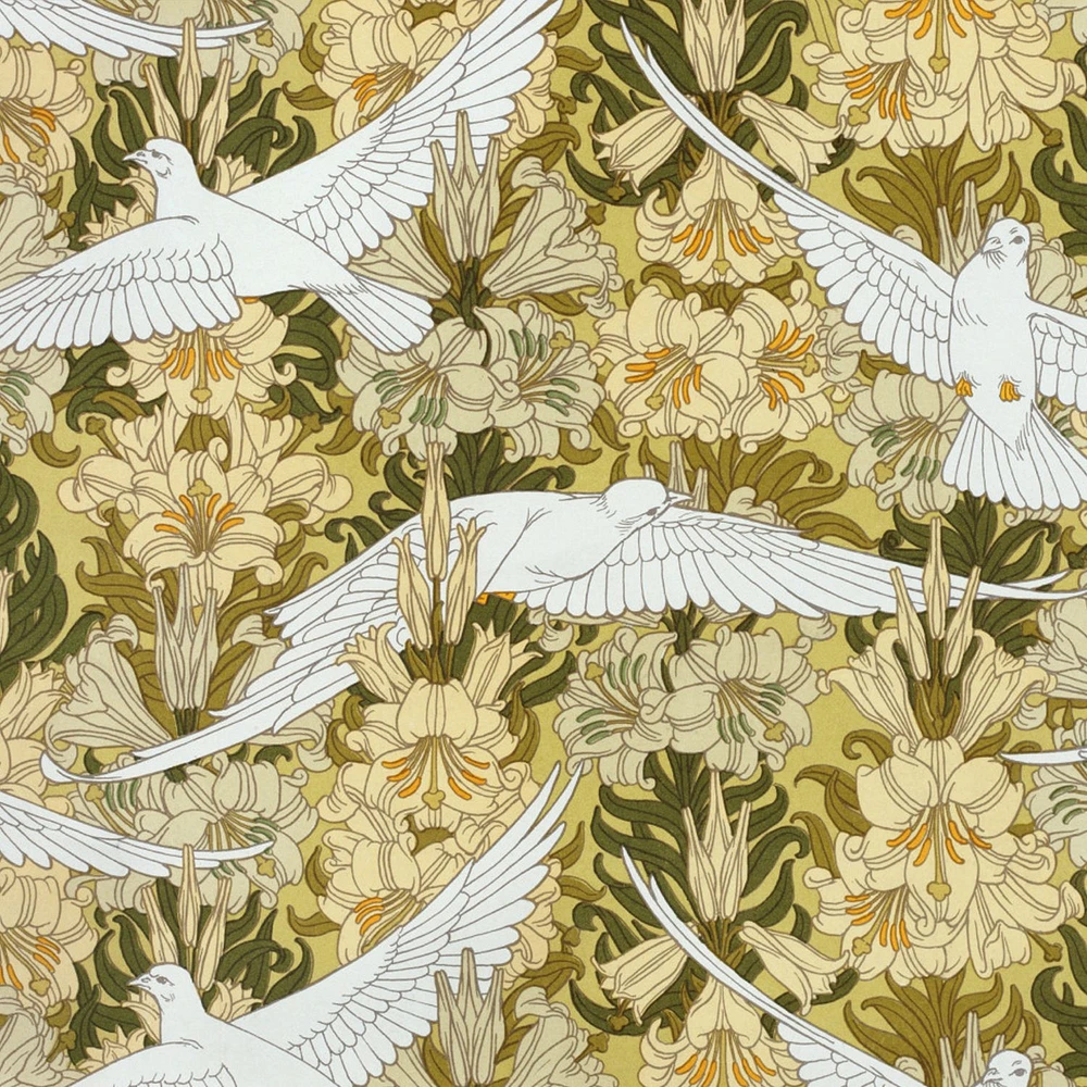 Papier peint mural « Doves and Lilies »