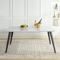 Marble Dining Set with Chairs