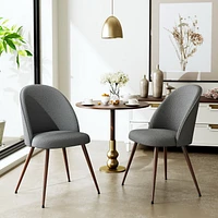 Set of 2 Grey Dining Chairs by Maison Classique