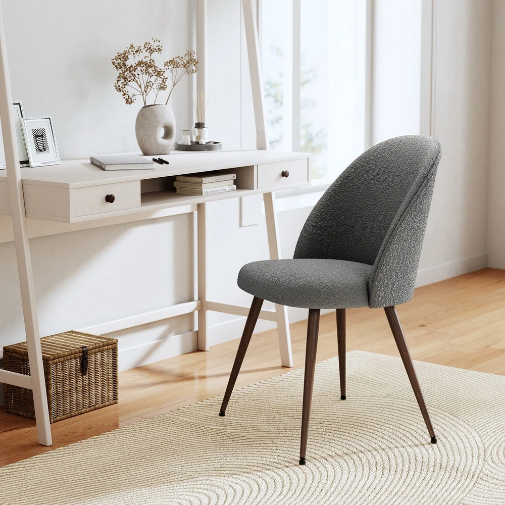 Set of 2 Grey Dining Chairs by Maison Classique