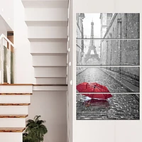 Eiffel View from Paris Street  Canvas Art Print