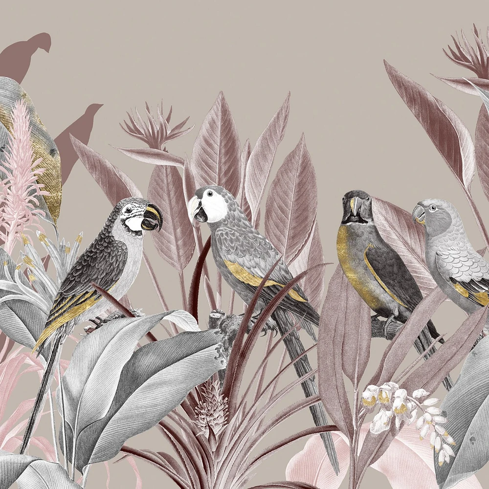 Papier peint mural « Silver Macaw Jungle »