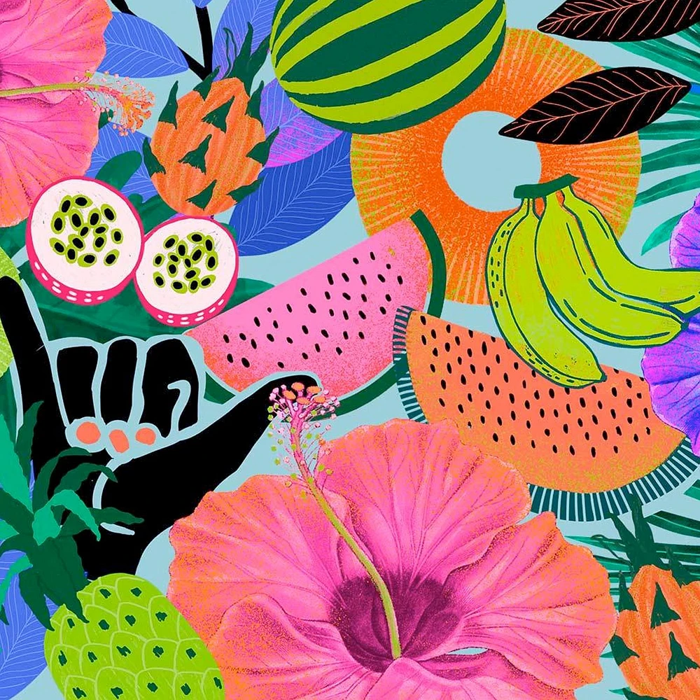 Papier peint mural « Summer Tropical Mix »
