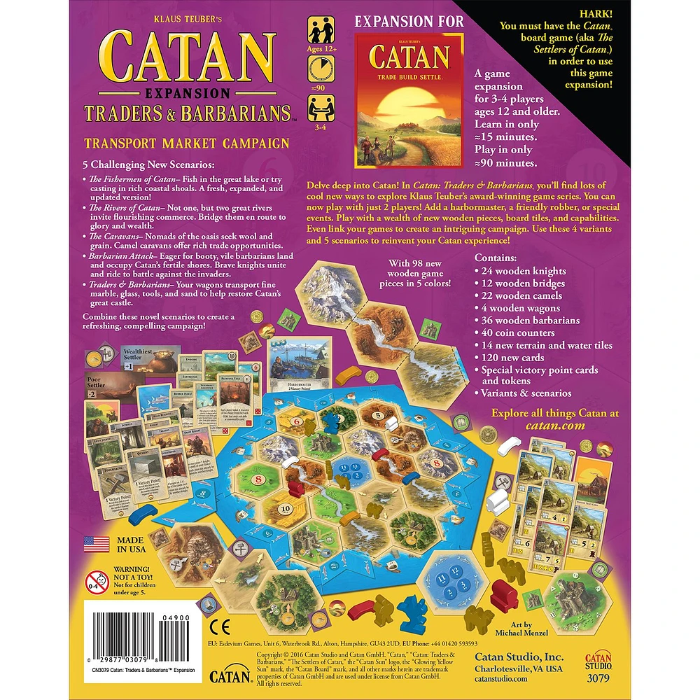 Catan Board Game Exp: Traders & Barbarians 