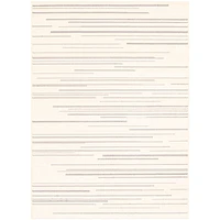 Linear Cream-Silver Rug