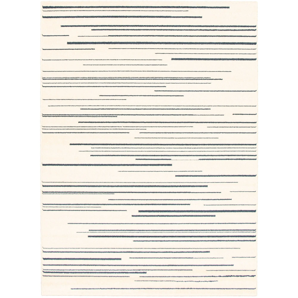 Linear Cream-Grey Rug