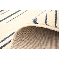 Linear Cream-Grey Rug