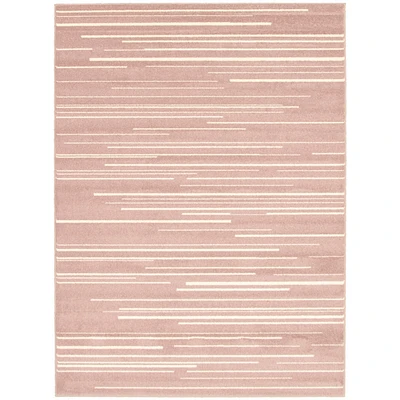 Linear Pink-Cream Rug