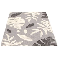 Feuilles Silver-Anthracite Rug