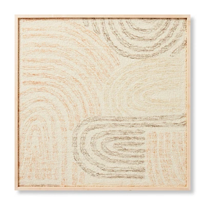 Loloi Rock Garden Grey and Multi 3'4 " x 3'4 " Wall Art