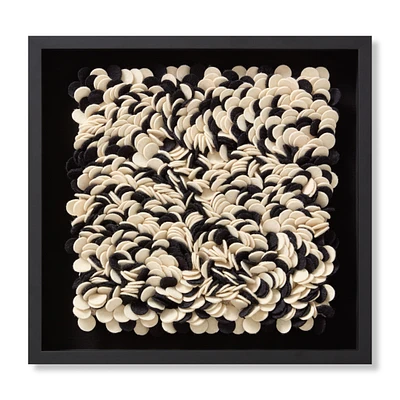 Loloi Salt Pepper Black and Ivory 2' x 2' Wall Art