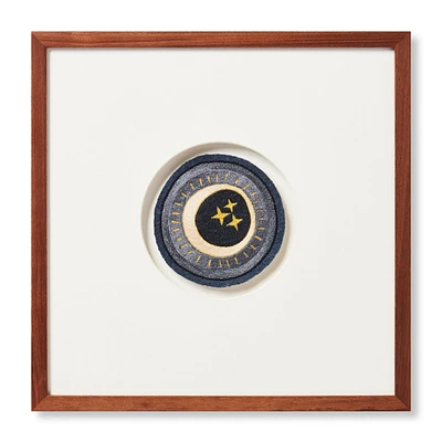 Loloi Celestial Patch Blue and Ivory 1'4 " x 1'4 " Wall Art