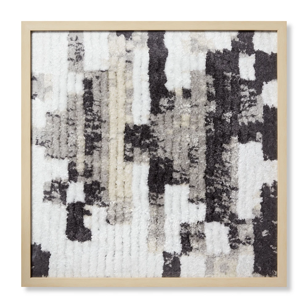 Loloi Souk Grey and Ivory 2'2 " x 2'2 " Wall Art