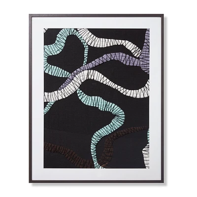Loloi Blogger Black and Blue 3'4 " x 4'2 " Wall Art