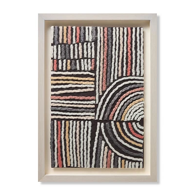 Loloi Intermix Brown and Beige 2'4 " x 1'8 " Wall Art
