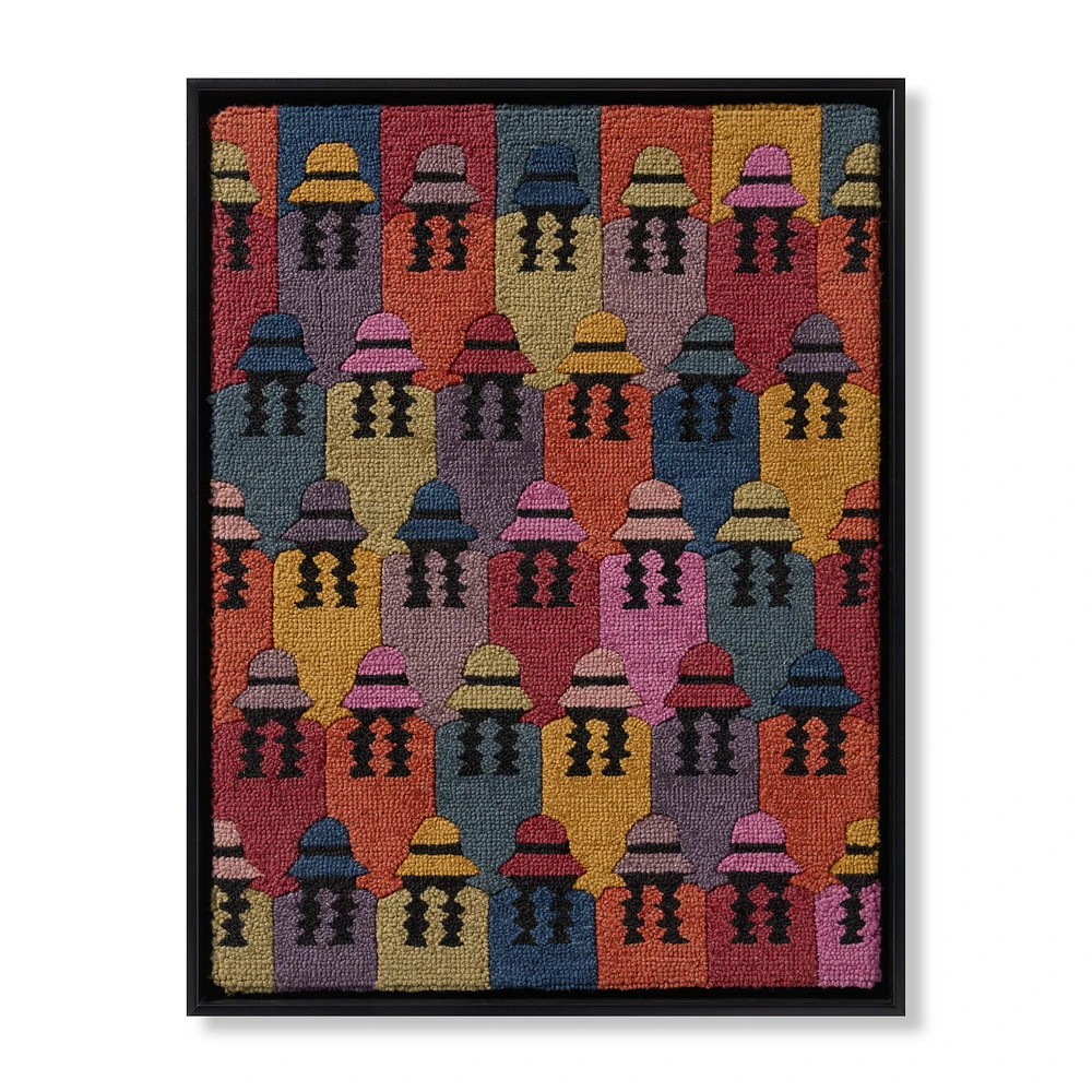 Loloi Puno Ladies Multi and Black 3'7 " x 2'9 " Wall Art