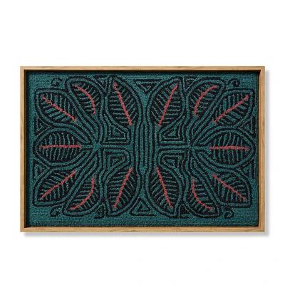 Loloi Valle Blue and Orange 3'2 " x 2'2 " Wall Art